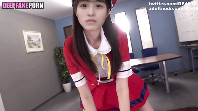 {大園桃子 セクシーアイドル フェイクポルノ} Ozono Momoko blowjob in uniform deepfake porn