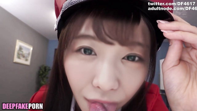 POV Oral Sex by Japanese sweet babe Aimi // 寺川 愛美 ディープフェイク ポルノ フェラ DEEPFAKE [PREMIUM]