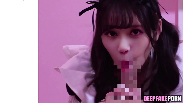 POV blowjob of a beautiful schoolgirl Lisa, fakeapp (리사 블랙핑크 가짜 앱) [PREMIUM]