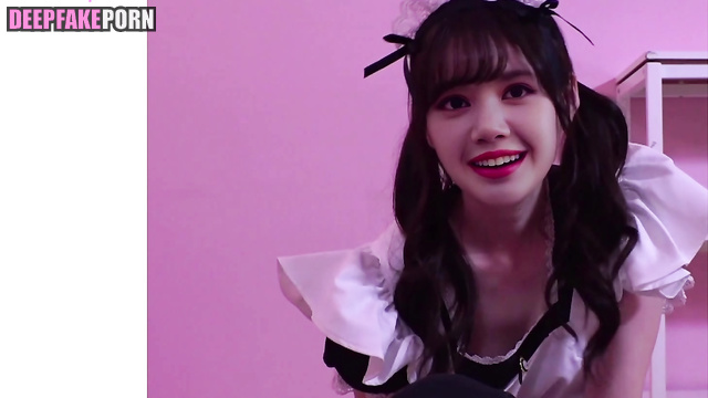 POV blowjob of a beautiful schoolgirl Lisa, fakeapp (리사 블랙핑크 가짜 앱) [PREMIUM]