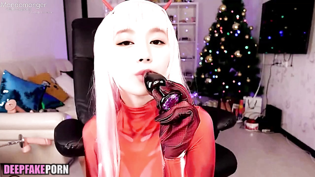 Hot blonde Sana was fucked by fast sex machine, ai - トゥワイス 本物の偽物 [PREMIUM]