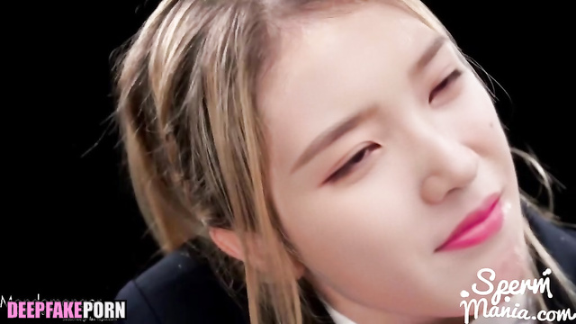 Lots of cumshots in IU's mouth - she swallows (진짜 가짜 아이유) [PREMIUM]