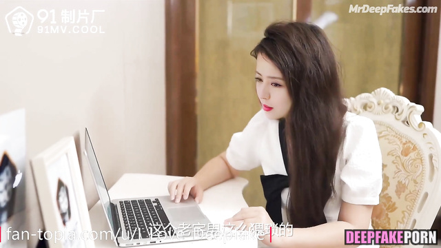 Tong Liya sex scenes before two glass of wine - 佟丽娅 深度伪造