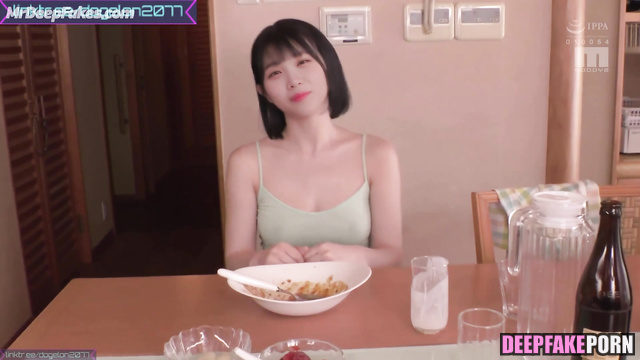 Chaewon celebrity sex was so good, fuck after tasty dinner / セックスシーン