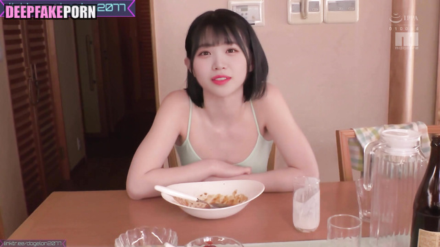 Chaewon celebrity sex was so good, fuck after tasty dinner / セックスシーン