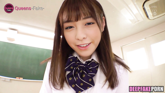 Kanna Hashimoto - there's nothing better than school sex (橋本 環奈 セックス) [PREMIUM]