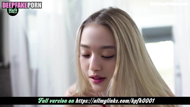 Beauty blonde Wonyoung licking dick so hot, ai - アイヴ 偽アプリ