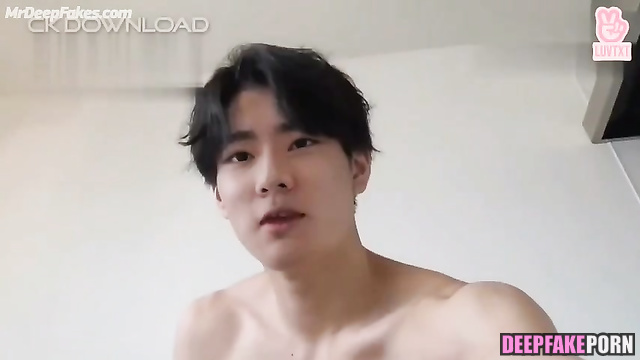 Jungwon face swap - boy jerked off on webcam / エンハイフン 顔を変える