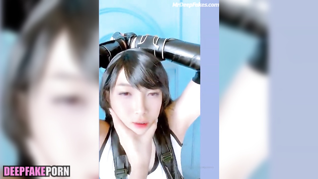 Brunet trans Eunzel getting jerking off - 은젤 연예인 섹스 deepfake