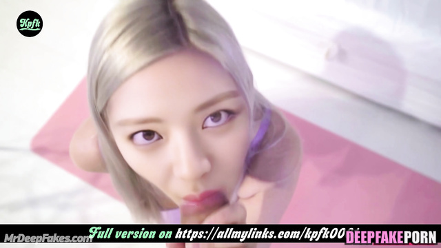 Yuna face swap - she making blowjob so sweet // 유나 있지