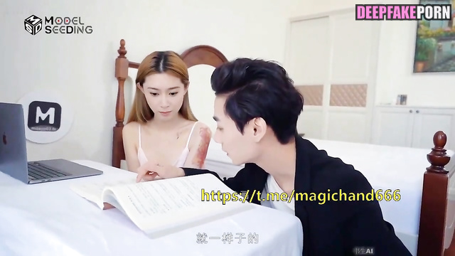 智能換臉 Deepfake 赵柯 Zhao Ke wants her teacher to play with her pussy
