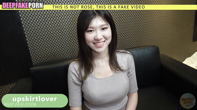 She really enjoyed his dick - Rose face swap (로제 블랙핑크)