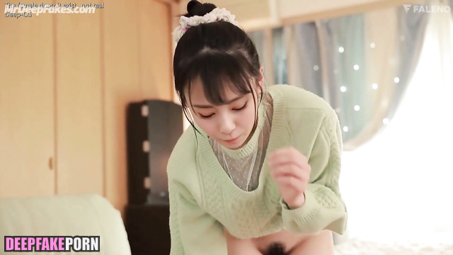 Very hairy pussy Tzuyu loves male tongue, face swap (トゥワイス 偽アプリ)