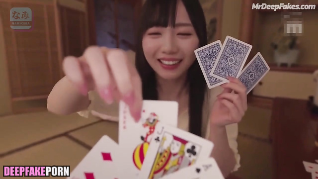 Kyoko Saito sucking cock after poker game, ai scenes - 齊藤京子 日向坂46