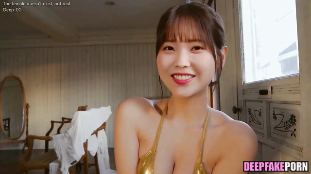 IU dirty talks in golden sexy bikini - deepfake porn (아이유 섹스 장면) [PREMIUM]