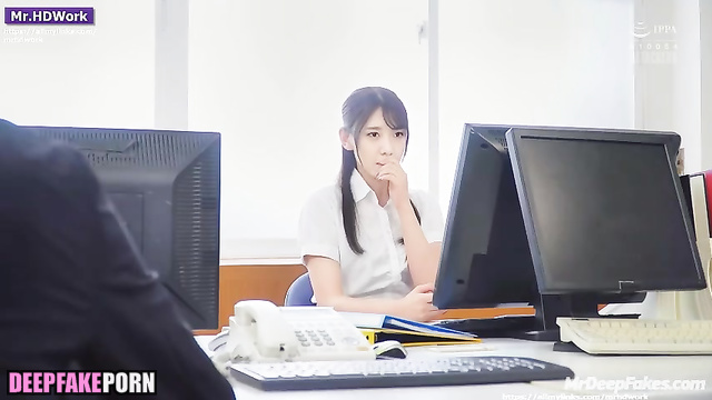 Sexy office lady Yoona fucked after business lunch, ai / 少女時代 本物の偽物