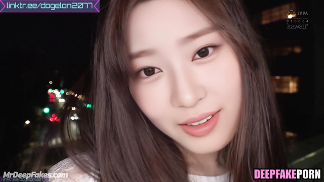 Crazy threesome with strangers from promenade / Minju A.I. アイズワン 本物の偽物