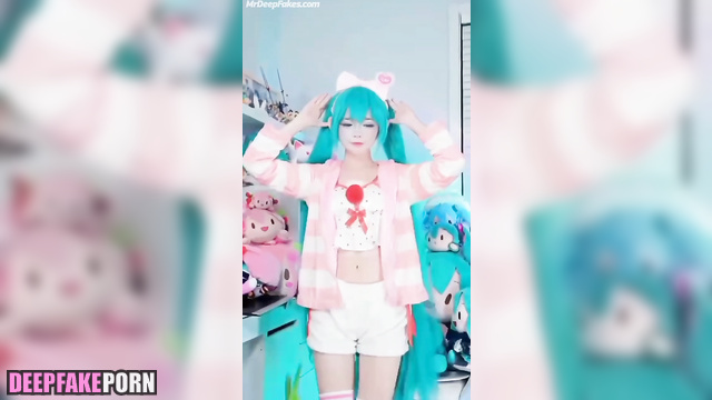 Cute and sexy dance in different clothes, Tsuruko fakeapp