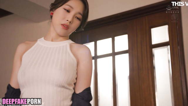 Blowjob before business conference (카리나 에스파) Karina face swap [PREMIUM]