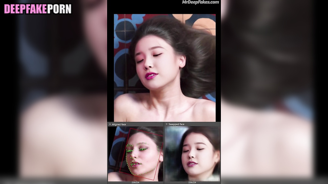 Moaning IU 아이유 has the strongest orgasm 오르가슴 in solo deepfake 딥페이크