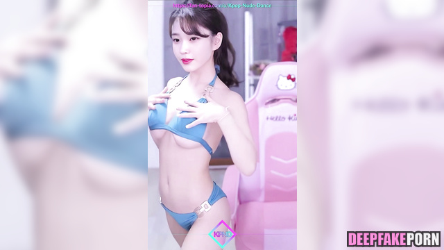 Young girl in bikini dancing on webcam - IU solo ai scene // 아이유 딥페이크 [PREMIUM]