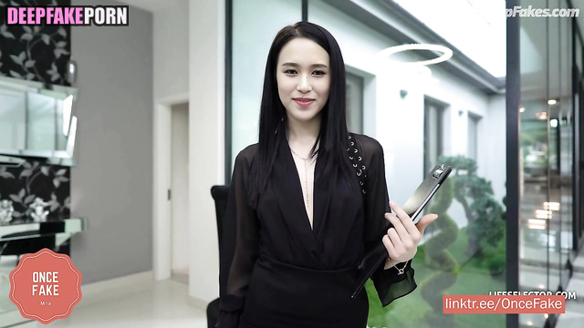 Office whore Mina (TWICE) 名井 南 トゥワイス ディープフェイク ポルノ Face Swap porn