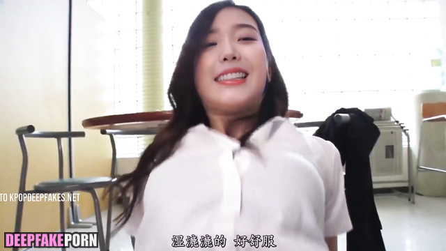 Fake k-pop idol IU rides on dick until he cums [아이유 섹스 딥페이크]