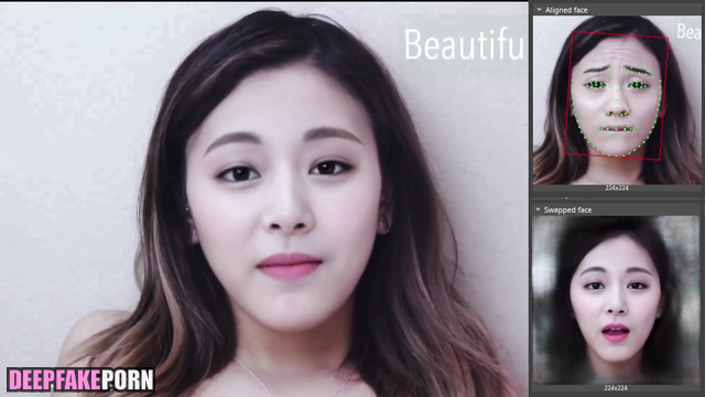 The cute face of K-pop idol Tzuyu is in front of you (トゥワイス 偽アプリ)