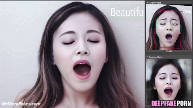 The cute face of K-pop idol Tzuyu is in front of you (トゥワイス 偽アプリ)