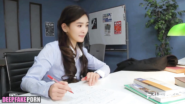 Dirty teacher wanna fuck at school, Yang Mi fakeapp (杨幂 性爱场景) [PREMIUM]