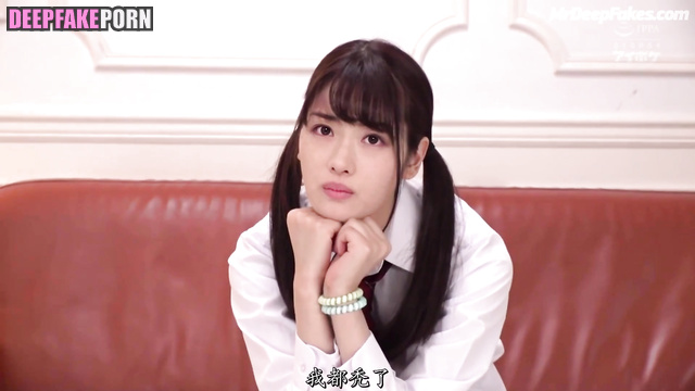 Fake schoolgirl Satomi Ishihara sucking cock to teacher - 石原 さとみ 本物の偽物