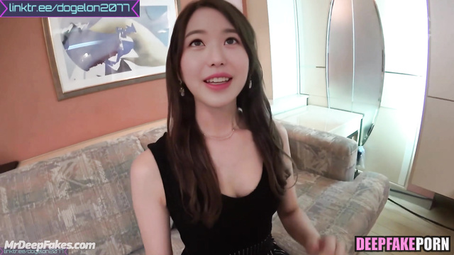 Wonyoung came to visit and showed what was under her skirt アイヴ ディープフェイク