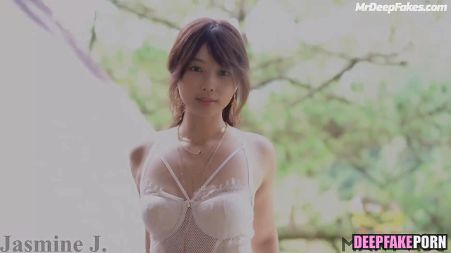 Japanese girl in charming lingerie in a country house