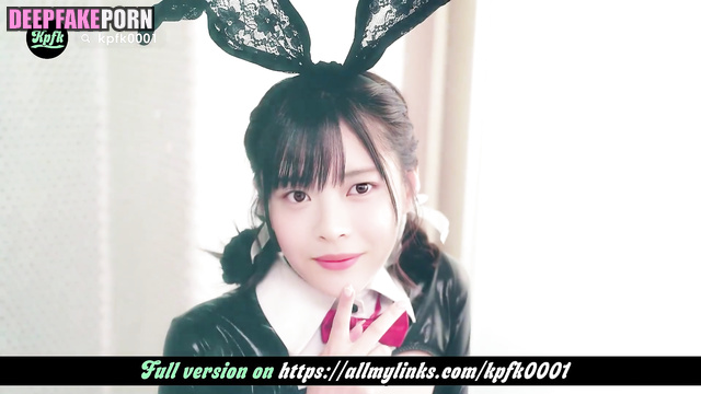 Sexy rabbit wanna cumshot in mouth - fake Hanni (ニュージーンズ セックステープ)