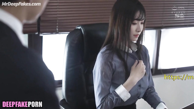 Guy touching tits of sexy boss - Victoria Song fakeapp // 宋茜 成人磁带