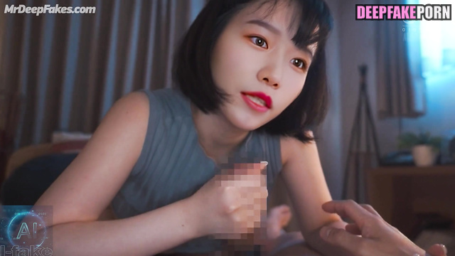 Busty fake brunette Jo Yu Ri drools over her lover (アイズワン スマートな顔の変化)