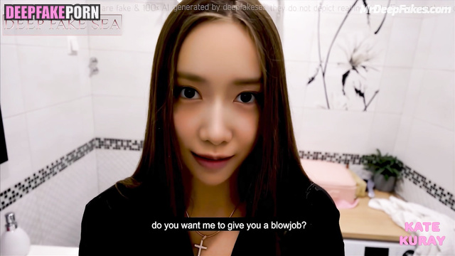 Fake Yoona decided to suck in the bath - (少女時代 ディープフェイクビデオ)