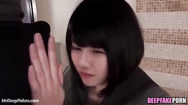 School slut makes brilliant blowjob - 渡邉美穂 日向坂46 Miho Watanabe [fakeapp]