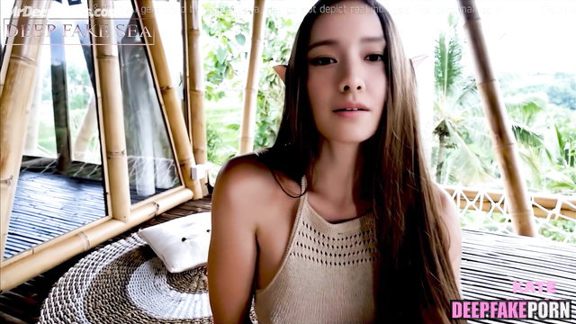 Sexy Yoona sucking cock at an asian villa - fakeapp / 少女時代 セックステープ