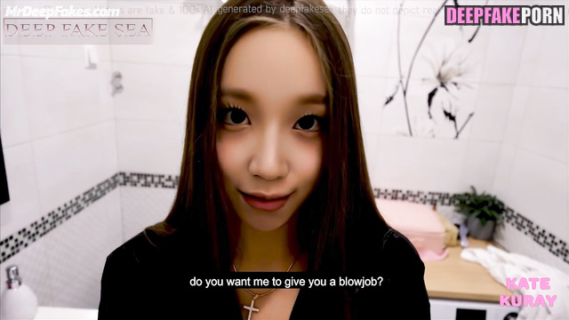 Blowjob right in the toilet - Yuqi pov sex tape // 송우기 딥페이크 영상