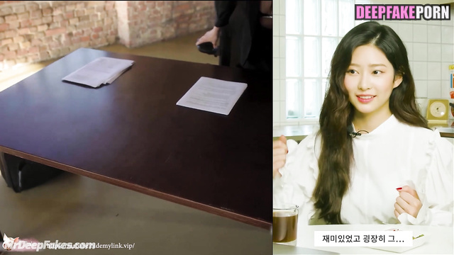 Photo shoot turned into wild anal fuck, fake Minju // アイズワン セレブのセックス