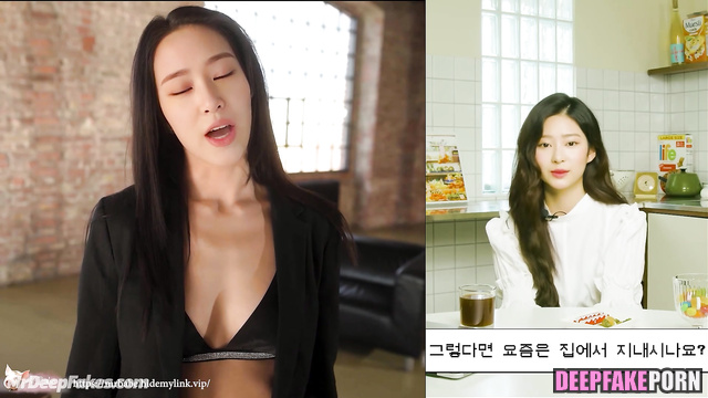 Photo shoot turned into wild anal fuck, fake Minju // アイズワン セレブのセックス