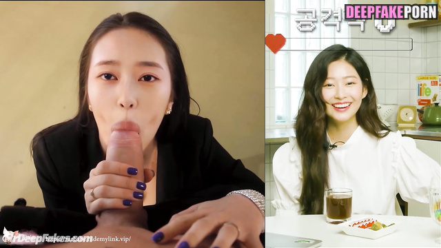 Photo shoot turned into wild anal fuck, fake Minju // アイズワン セレブのセックス