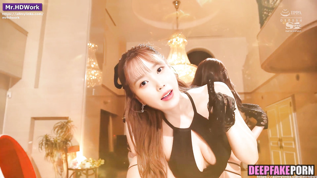 Hot sex 性別 edition of IU x Wonyoung x Minju キムミンジュ sharing dick