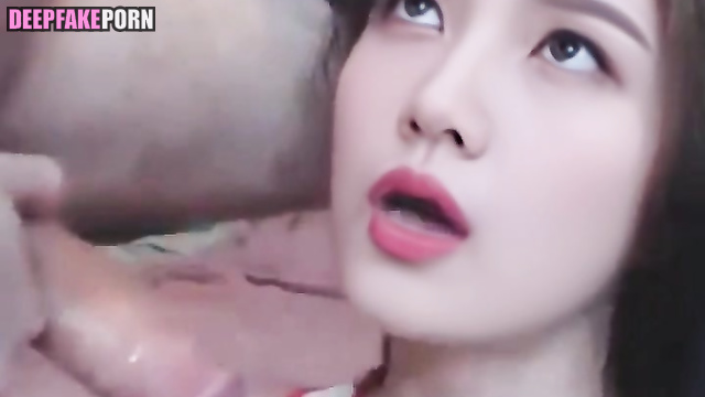 Close ups awesome blowjob / 조이 레드벨벳 Joy in deepfake video [PREMIUM]