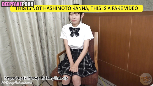 Blowjob with new classmate (橋本 環奈 ディープフェイクビデオ) Kanna Hashimoto A.I.