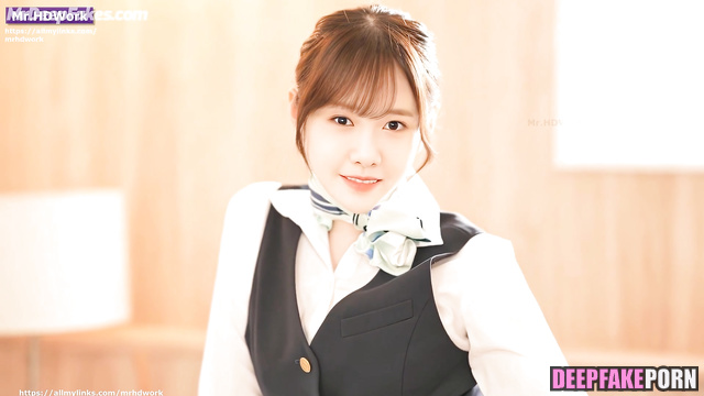 Naughty stewardess 少女時代 Yoona plays with pilot SNSD セクシーアイドル sexy idol