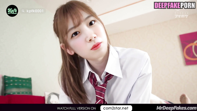 Slutty schoolgirl wanna sex after lessons - ルセラフィム 本物の偽物 - fake Kazuha