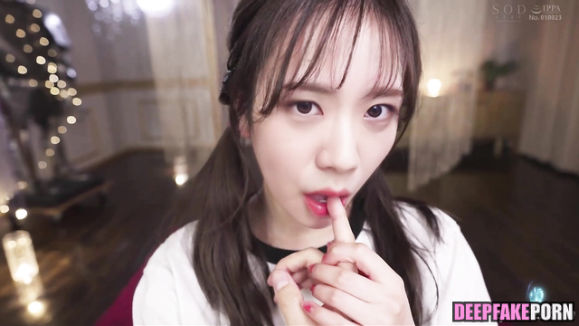 지수 블랙핑크 crazy fuck ended with juicy cumshot on her face / Jisoo real fake