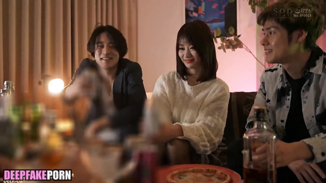 トゥワイス セレブのセックス foursome fuck with drunk and sleepy Tzuyu (face swap)